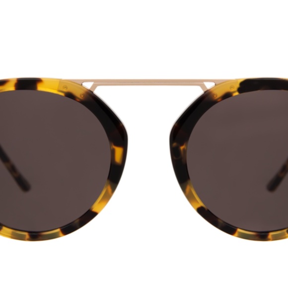 Illesteva Greenwich Sunglasses Tortoise with Grey